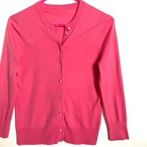 Barbie pink classic cardigan sweater